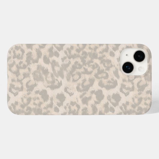 Coques Case-Mate iPhone Beige leopard print . (Verso (horizontal))