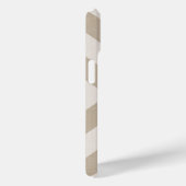 Coques Case-Mate iPhone Beige rustique X Chevron Monogramme (Verso / Droite)