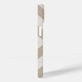 Coques Case-Mate iPhone Beige rustique X Chevron Monogramme (Verso / Droite)