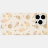 Coques Case-Mate iPhone Beige Shells Pattern (Verso (horizontal))