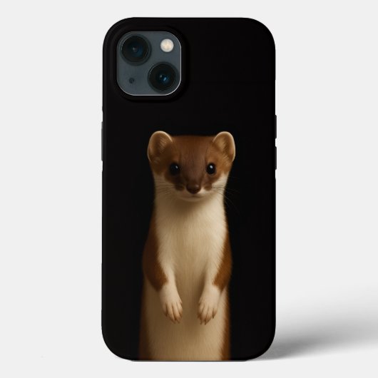 Coques Case-Mate iPhone Belette élégante iPhone 13 Black 4 Luxe (Verso)