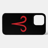 Coques Case-Mate iPhone Bélier Astrologie Zodiaque Rouge Mars Avril Annive (Verso (horizontal))