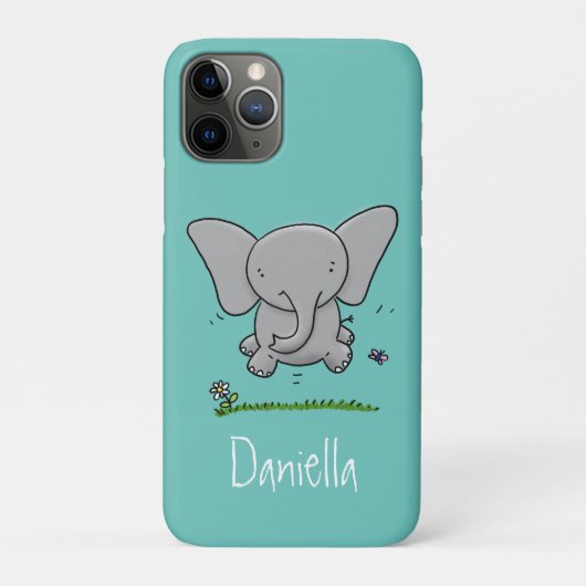 Coques Case-Mate iPhone Belle adorable dessin d'éléphant bébé (Dos)