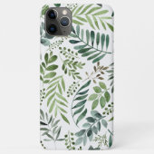 Coques Case-Mate iPhone Belle aquarelle Feuilles botaniques (Dos)