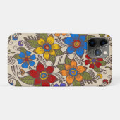 Coques Case-Mate iPhone Belle Art populaire rétro Design floral (Dos (Horizontal))
