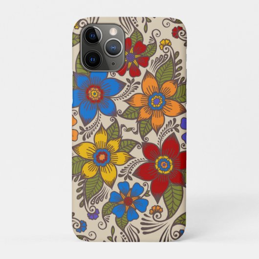 Coques Case-Mate iPhone Belle Art populaire rétro Design floral (Dos)