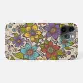Coques Case-Mate iPhone Belle Art populaire rétro Design floral (Dos (Horizontal))