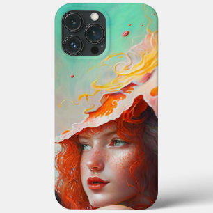 Case-Mate iPhone Case Belle artiste Abstraite Red Haired Ginger Girl