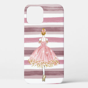 Case-Mate iPhone Case Belle Ballerina Pastel Pink Stripes