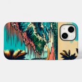 Coques Case-Mate iPhone Belle BD Pop Art Style Plage Scène (Verso (horizontal))