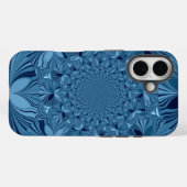 Coques Case-Mate iPhone Belle Belle Iridescente Blue Kaleidoscope Art (Verso (horizontal))