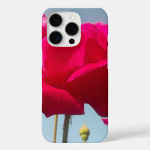 Coques iPhone 16 Pro Belle belle Rose céleste rouge contre bleu