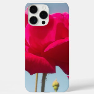 iPhone 16 Pro Max Case Belle belle Rose céleste rouge contre bleu