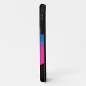 Coques Case-Mate iPhone Belle Bisexual Fierté Drapeau mignon Personnalisé (Dos/Gauche)