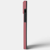 Coques Case-Mate iPhone Belle bordeaux clair avec texte élégant Initiale (Verso / Gauche)