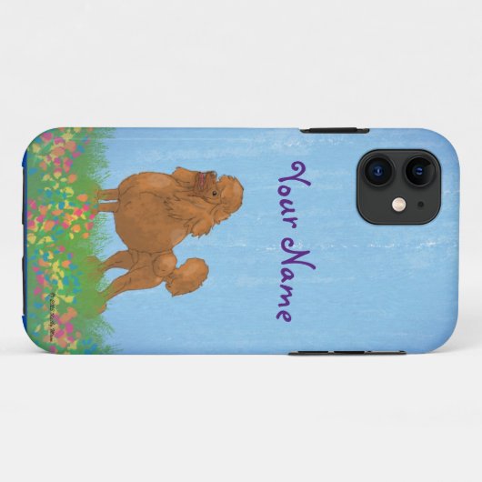 Coques Case-Mate iPhone Belle caniche Brown (Dos (Horizontal))