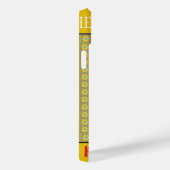 Coques Case-Mate iPhone Belle conception graphique extraordinaire jaune or (Verso / Droite)