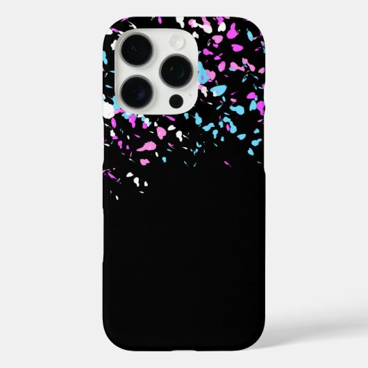 Coques Case-Mate iPhone Belle conception Motif sur noir (Verso)