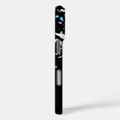 Coques Case-Mate iPhone Belle conception Motif sur noir (Verso / Droite)