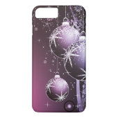 Coques Case-Mate iPhone Belle conception pourpre de Noël (Dos)