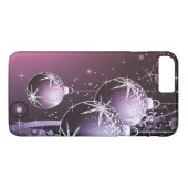 Coques Case-Mate iPhone Belle conception pourpre de Noël (Dos (Horizontal))