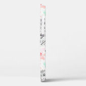 Coques Case-Mate iPhone Belle couleur pastel floral aztec (Verso / Gauche)