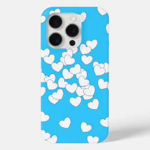 Coque iPhone 15 Pro Belle couverture bleue Turquoise avec de beaux Coe