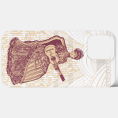 Coques Case-Mate iPhone Belle dame avec guitare (Verso (horizontal))