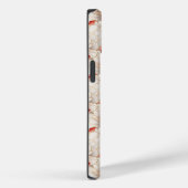 Coques Case-Mate iPhone Belle Elégante Flore Rouge Blanc (Verso / Droite)