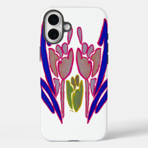 iPhone 16 Plus Case Belle Extraordinaire Bleu Bleu & Rose Rouge Violet