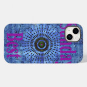 Coques Case-Mate iPhone Belle Extraordinaire Design moderne Denim : Dimanc (Verso (horizontal))