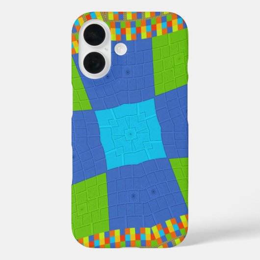 Coques Case-Mate iPhone Belle Extraordinaire Vert Bleu Cyan Art Design d'i (Verso)
