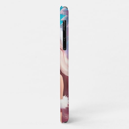 Coques Case-Mate iPhone Belle fille de Noël rose 01 (Dos/Gauche)