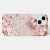 Coques Case-Mate iPhone Belle fleur de cerise rose (Verso (horizontal))