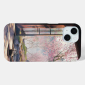 Coques Case-Mate iPhone Belle fleur de cerisier au Japon (Verso (horizontal))
