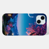 Coques Case-Mate iPhone Belle Fleur De Cerisier En Nuit (Verso (horizontal))