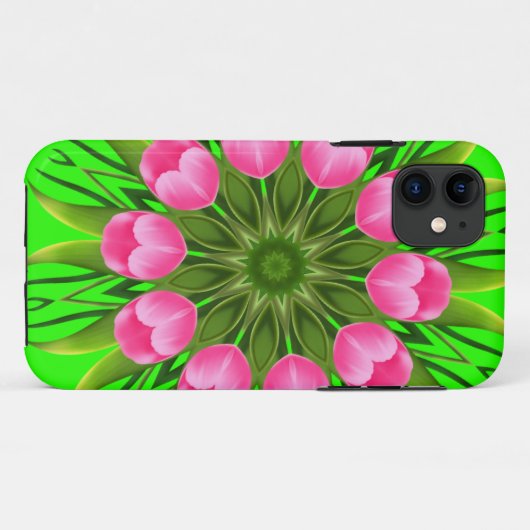 Coques Case-Mate iPhone Belle Fleur Mandala Design (Dos (Horizontal))