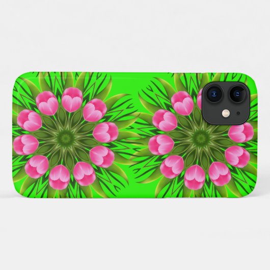 Coques Case-Mate iPhone Belle Fleur Mandala Design (Dos (Horizontal))