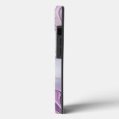 Coques Case-Mate iPhone Belle Fleur rose Abstraite Initiales fractales (Verso / Gauche)