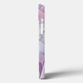 Coques Case-Mate iPhone Belle Fleur rose moderne Fractal Art Abstrait (Verso / Gauche)