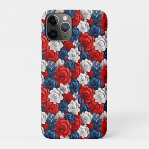 Case-Mate iPhone Case Belle Fleur Rouge Blanc Bleu Jardin Floral USA