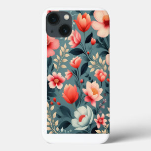 Case-Mate iPhone Case Belle Fleurs Rouge/Blanc Ressort Motif Floral