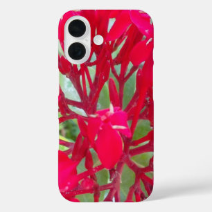 Coques iPhone 16 Belle Fleurs rouges fantastiques Modèle QPC