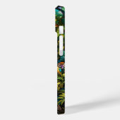 Coques Case-Mate iPhone Belle forêt tropicale en vitrail (Verso / Gauche)