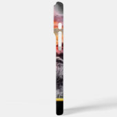 Coques Case-Mate iPhone Belle grue couronnée au coucher du soleil dans la (Verso / Gauche)