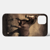 Coques Case-Mate iPhone Belle housse de coussin de cheval brun (Verso (horizontal))