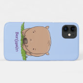 Coques Case-Mate iPhone Belle illustration de dessin animé de bébé wombat (Dos (Horizontal))