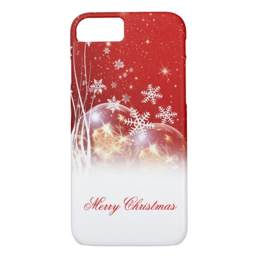 Coques Case-Mate iPhone Belle illustration festive "Joyeux Noël" (Dos)