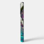 Coques Case-Mate iPhone Belle impression Angélique Purple et Cyan Abstrait (Verso / Gauche)