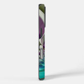 Coques Case-Mate iPhone Belle impression Angélique Purple et Cyan Abstrait (Verso / Droite)